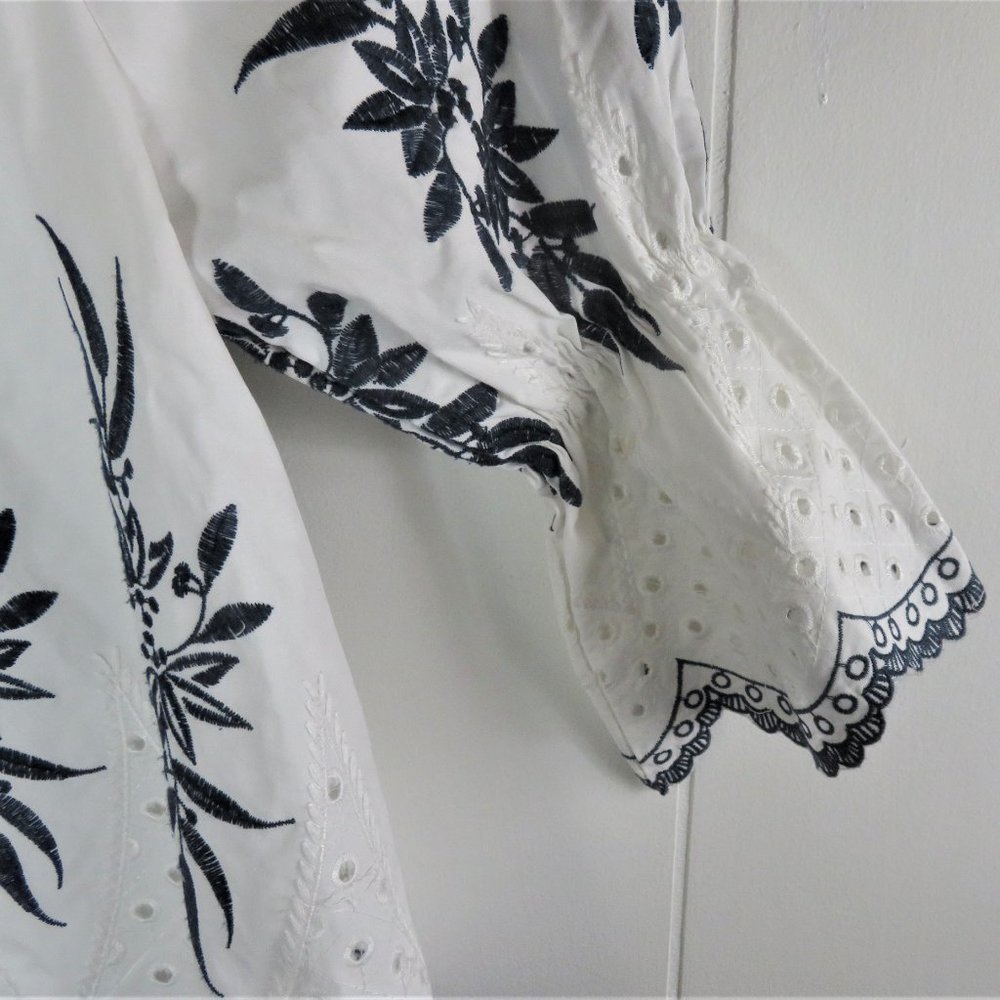 Moon River Peasant Top Blouse Size S - Picture 2 of 5